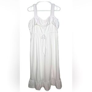 Adyson Parker White Strappy Maxi Dress Size Large NWT Yacht/Wedding/Engagement